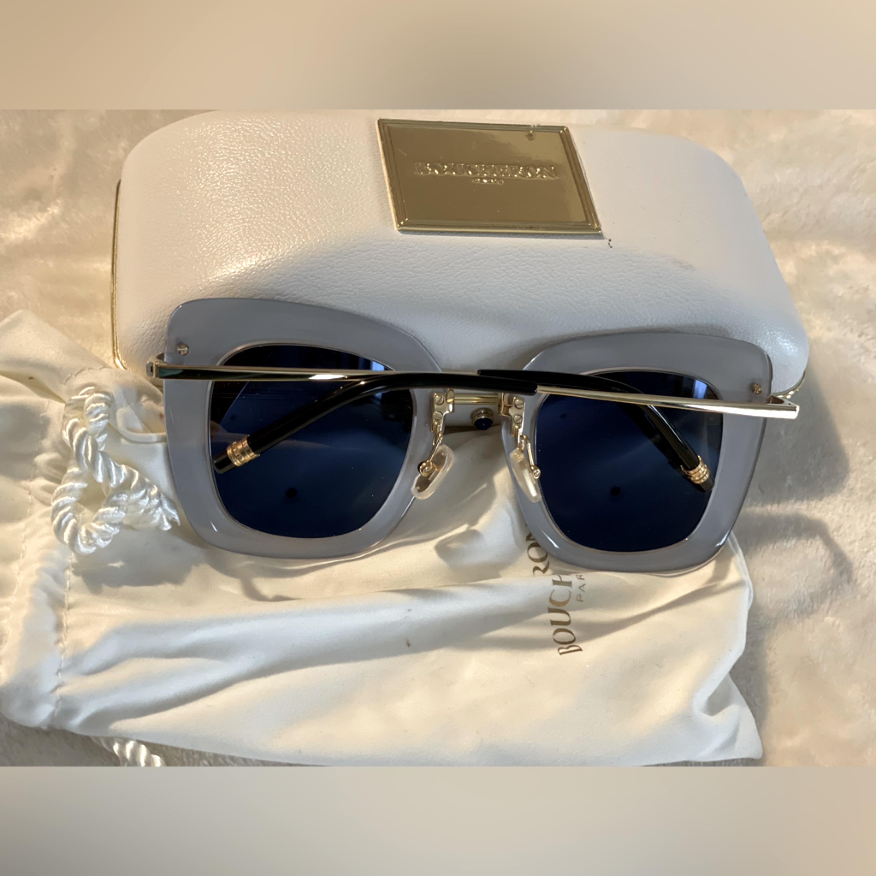 47mm Cat Eye Square Sunglasses